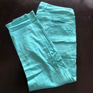 American Eagle Super Stretch Teal Pants